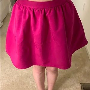 Bright fuchsia skirt